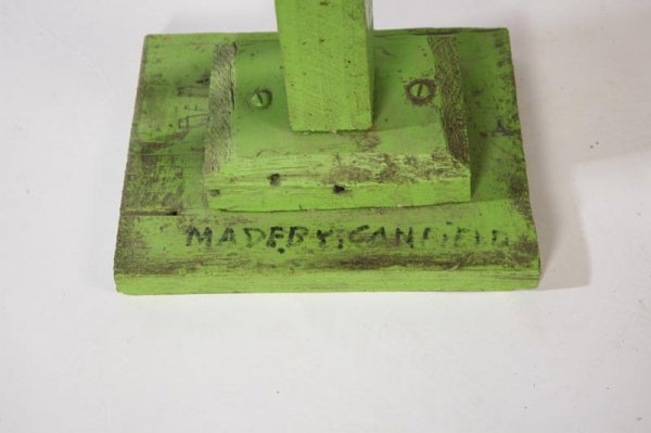TWO FOLK ART CARVINGS BY CANFIELD. - 7