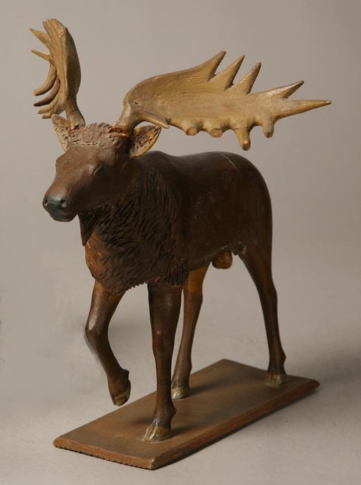 FOLK ART MOOSE BY BYRON SMITH. - 2