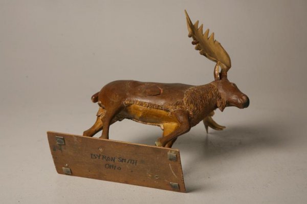 FOLK ART MOOSE BY BYRON SMITH. - 3