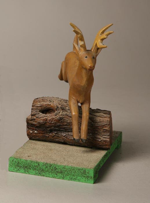 FOLK ART DEER BY BYRON SMITH. - 2