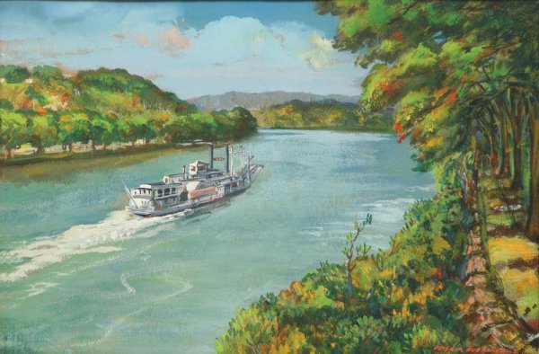 OHIO RIVER LANDSCAPE BY DUBANIEWICZ. - 3