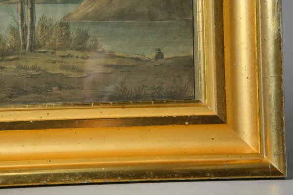EARLY HISTORICAL PAINTING OF THE OHIO RIVER. - 2