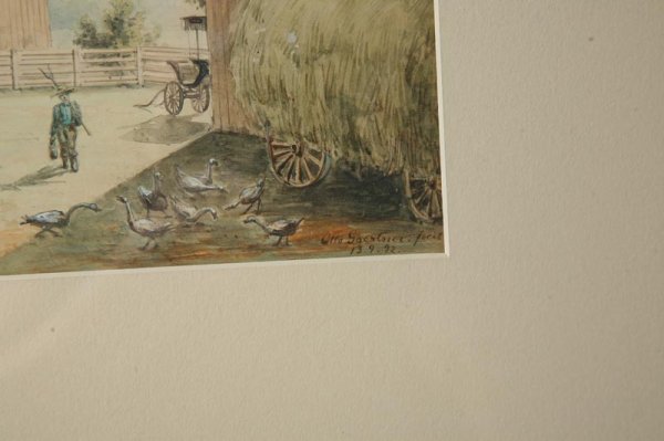WATERCOLOR VIEW OF A DAYTON, OHIO FARM. - 3