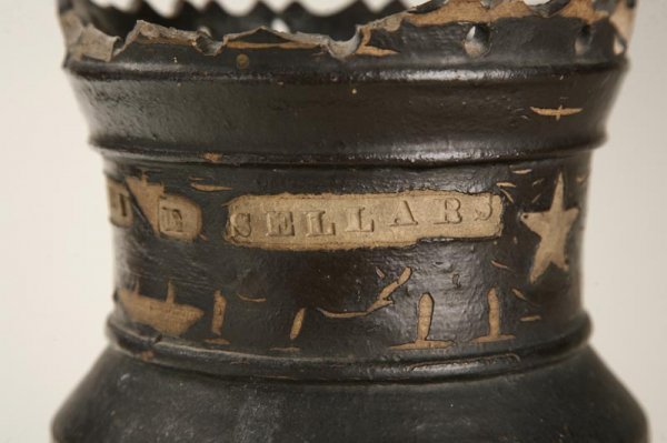 OHIO STONEWARE FLOWER POT. - 2