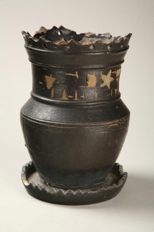OHIO STONEWARE FLOWER POT. - 4