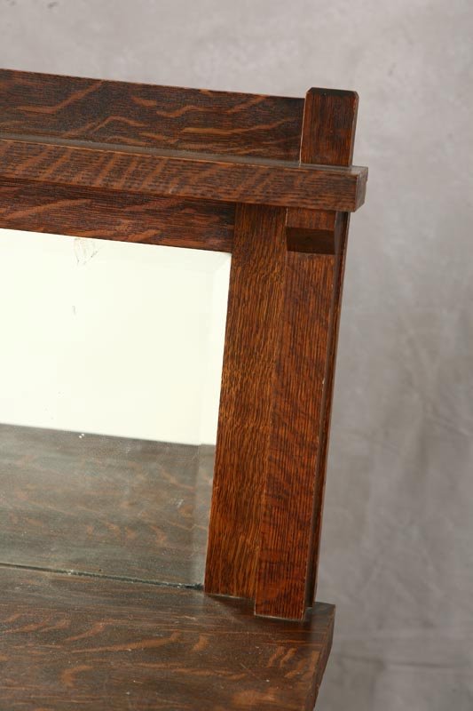 ARTS AND CRAFTS OAK SIDEBOARD. Quarter sawn oak i - 2