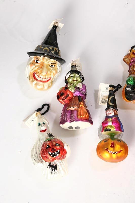 NINE RADKO HALLOWEEN ORNAMENTS. Ghost, Sleepy Hol - 2
