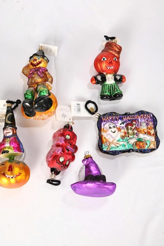 NINE RADKO HALLOWEEN ORNAMENTS. Ghost, Sleepy Hol - 3