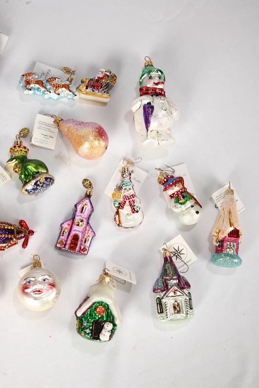 TWENTY SEVEN RADKO ORNAMENTS. Mostly small gem si - 5