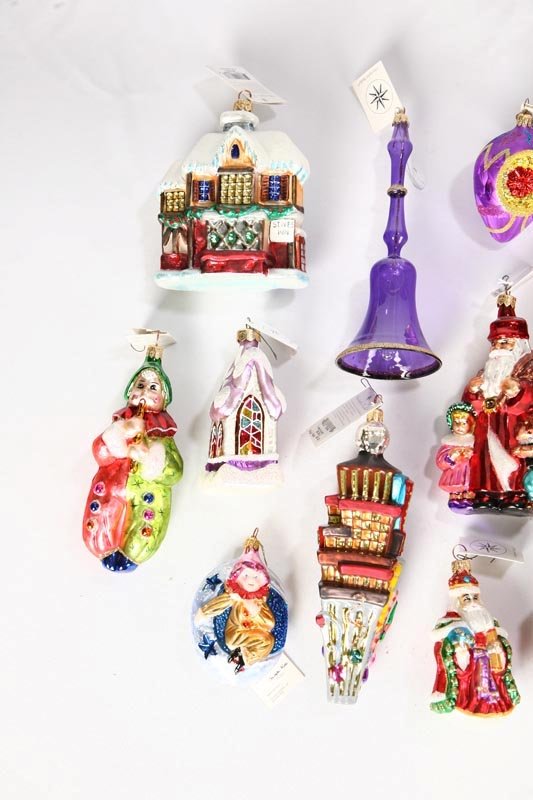 TWENTY RADKO ORNAMENTS. Mostly Christmas. Tower o - 2