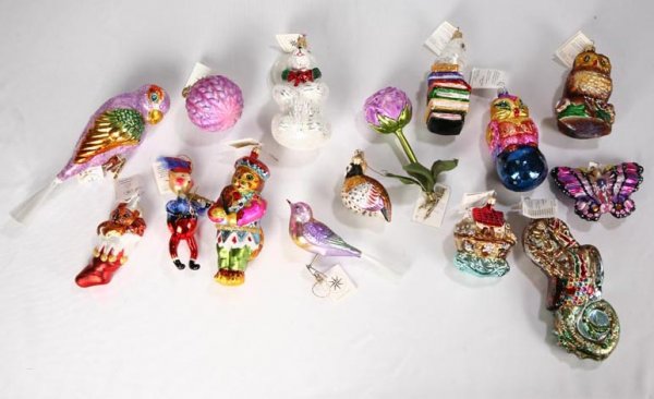 FIFTEEN RADKO ORNAMENTS. Neptune's Charge, Catava