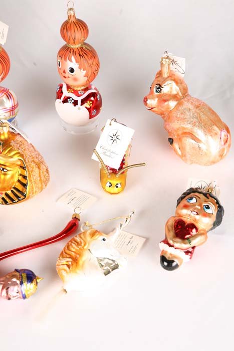 FIFTEEN RADKO ORNAMENTS. Aqualina, Swan Fountain, - 4
