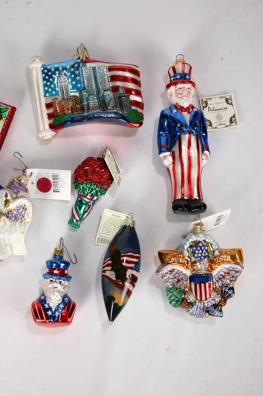 FOURTEEN PATRIOTIC ORNAMENTS. Radko's E Pluribus  - 4