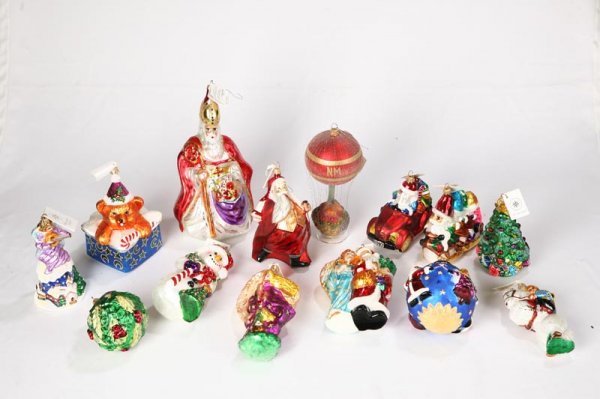 FOURTEEN RADKO CHRISTMAS ORNAMENTS. Heavenly Chim