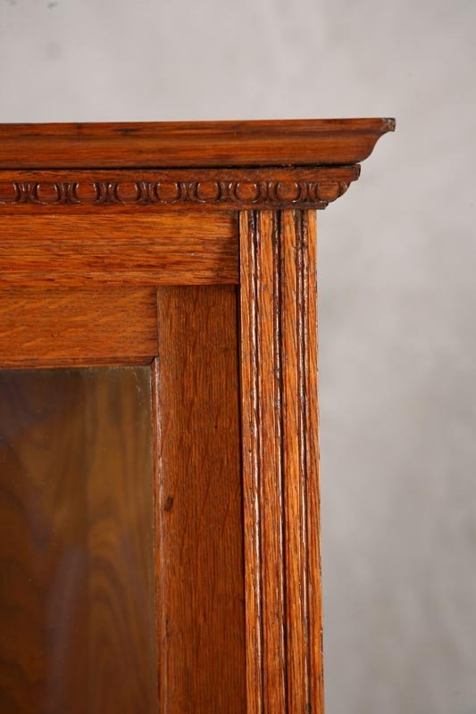 OAK BOOKCASE. Late 19th - early 20th century. Two - 3