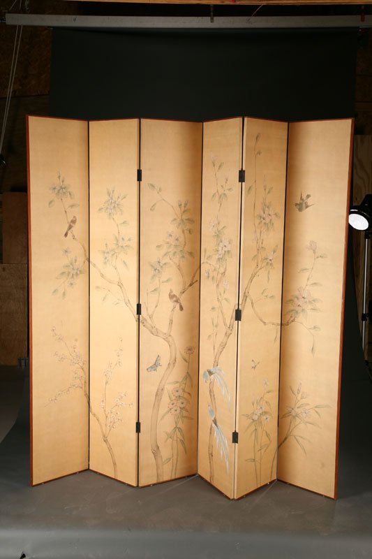 FIVE-PANEL SCREEN.