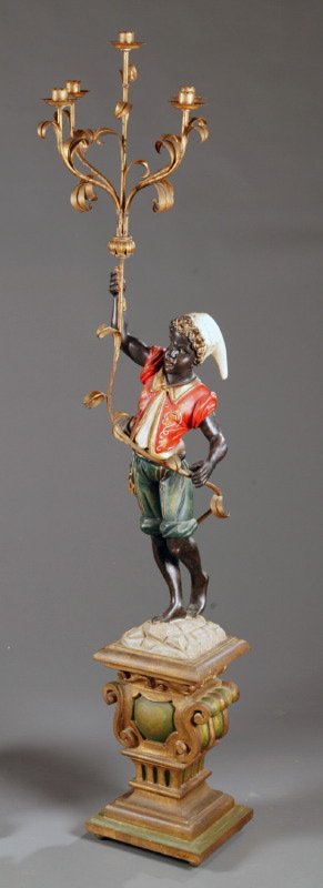 BLACKAMOOR CANDELABRA.