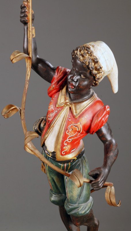 BLACKAMOOR CANDELABRA. - 3