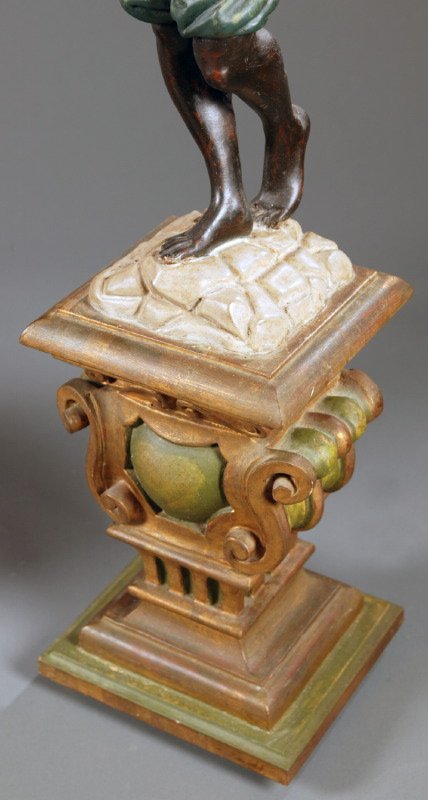 BLACKAMOOR CANDELABRA. - 4