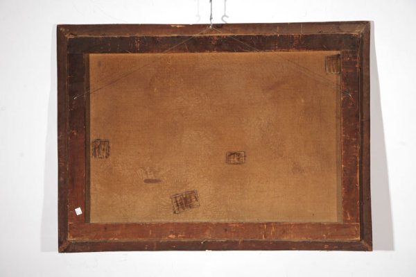 VILLAGE LANDSCAPE WITH FIGURES(AMERICAN, LATE 19TH - 4
