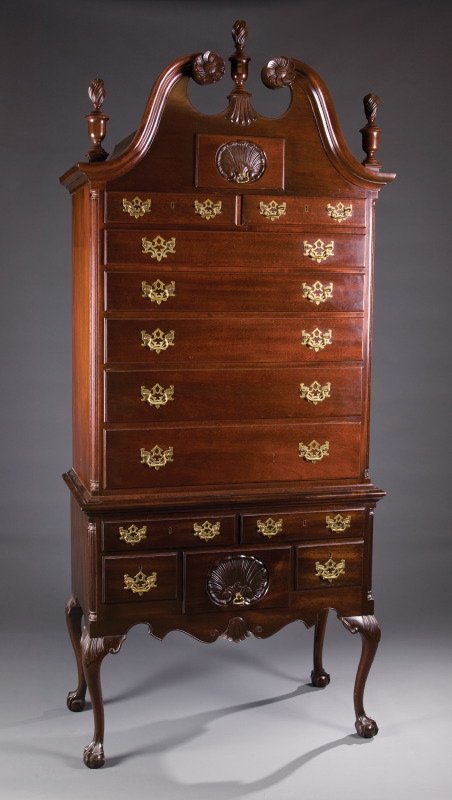 KITTINGER CHIPPENDALE STYLE HIGHBOY.