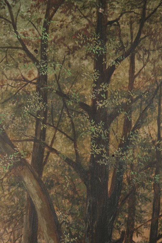 WOODLAND LANDSCAPE WITH CREEK (19TH CENTURY). - 2