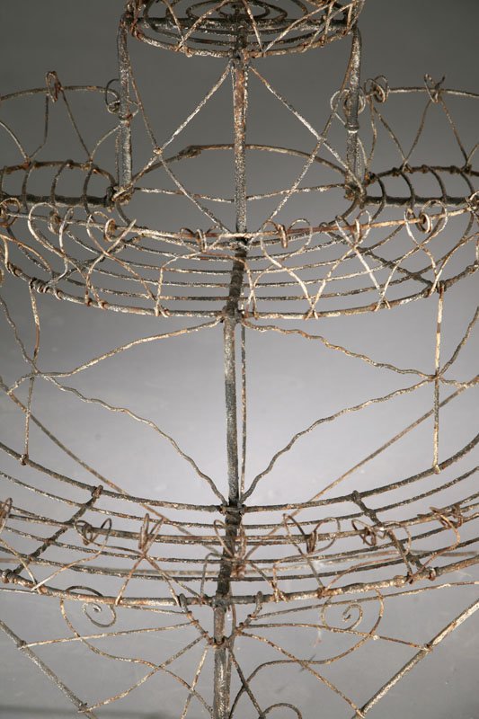 TIERED WIREWORK PLANT STAND. - 2