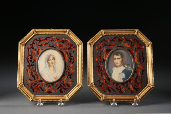 MINIATURES NAPOLEON AND JOSEPHINE.