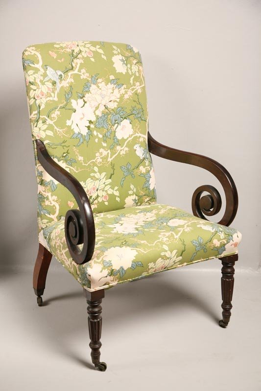 REGENCY ARM CHAIR.