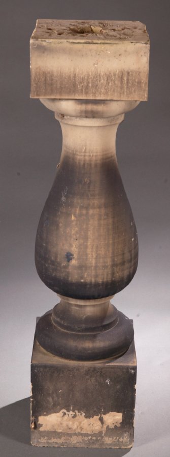STONE PEDESTAL. Twentieth century, limestone.