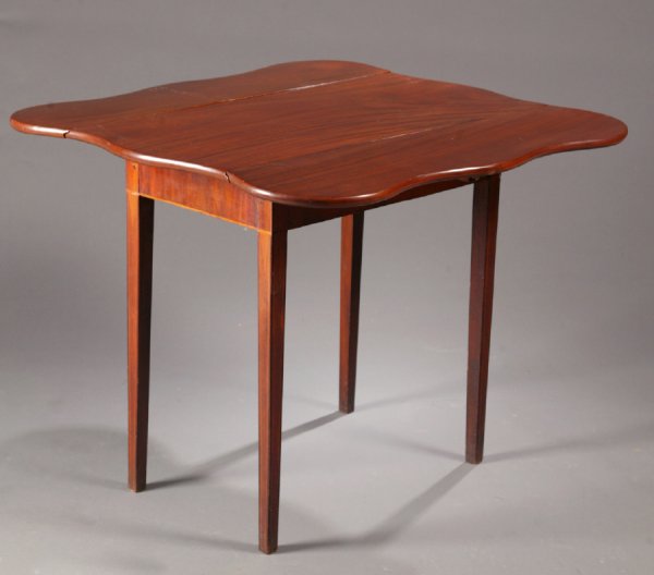 INLAID HEPPLEWHITE PEMBROKE TABLE. American, - 2