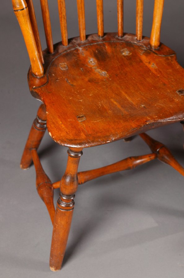 SET OF SIX BAMBOO WINDSOR SIDE CHAIRS. Attrib - 9