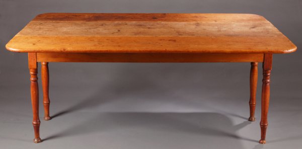 FARM TABLE. American, mid-19th century, pine, - 3