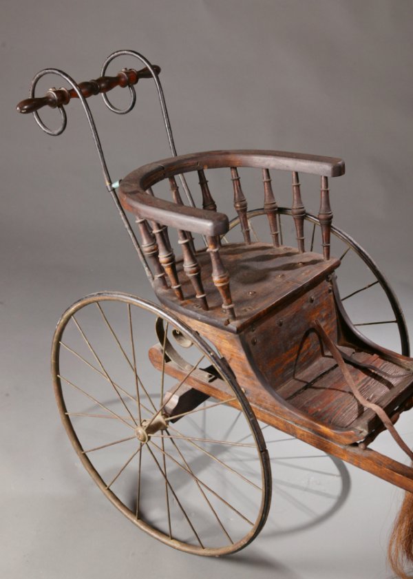 CHILD'S HORSE AND CARRIAGE. Second half-19th - 3