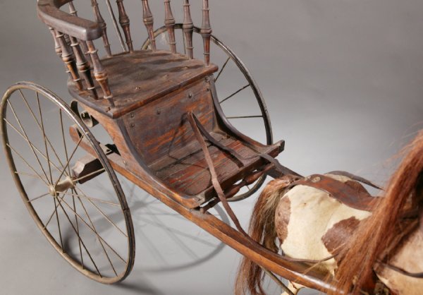 CHILD'S HORSE AND CARRIAGE. Second half-19th - 5