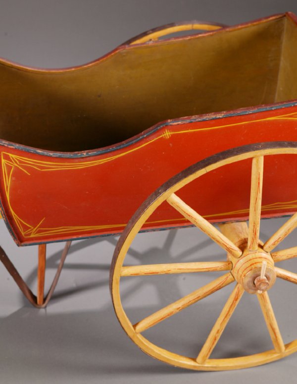 DECORATED CHILD'S CART. American, mid 19th ce