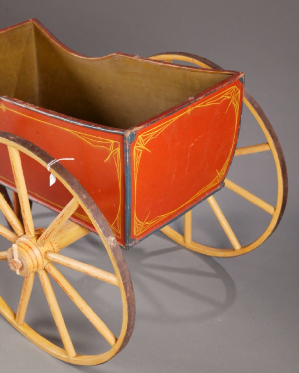 DECORATED CHILD'S CART. American, mid 19th ce - 2