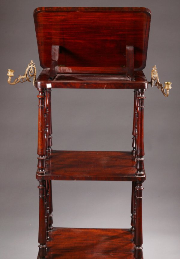 LECTERN. English, 19th century, mahogany. Thr - 6