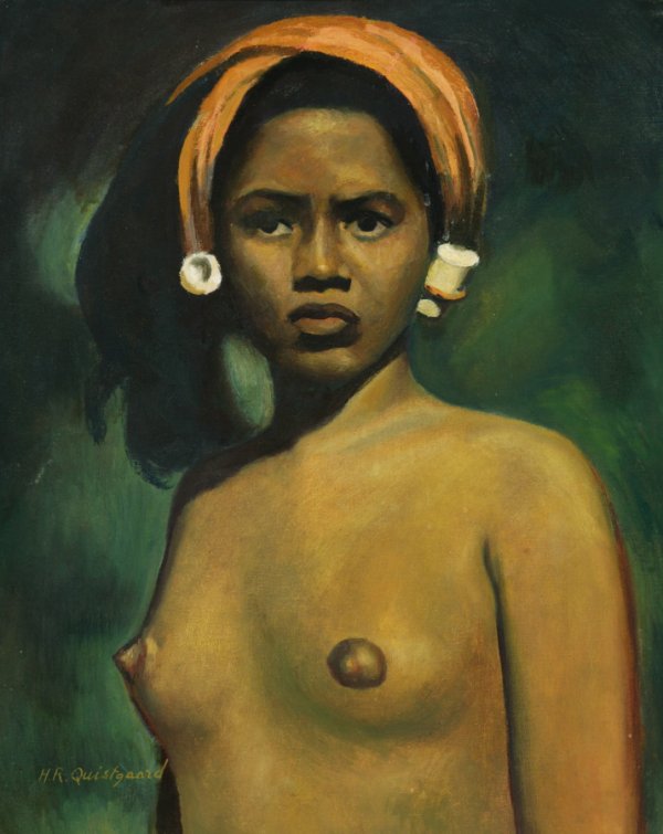 PAINTING OF NUDE ENTITLED NEW ORLEANS BY H