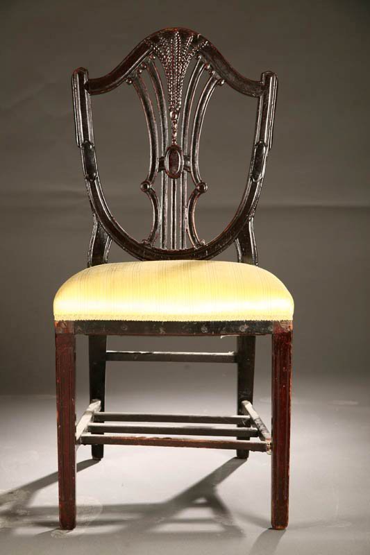 TWO SIDE CHAIRS. English, 19th century, mahog - 2
