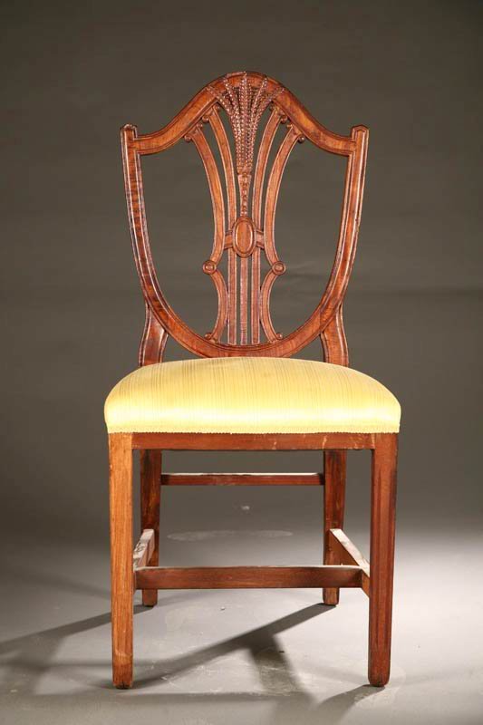 TWO SIDE CHAIRS. English, 19th century, mahog - 4