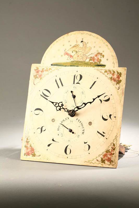 SILAS HOADLEY TALL CLOCK MOVEMENT. Plymouth, - 5