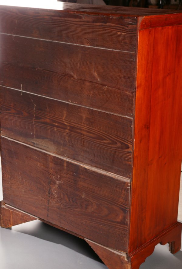CHIPPENDALE TALL CHEST OF DRAWERS. American, - 4