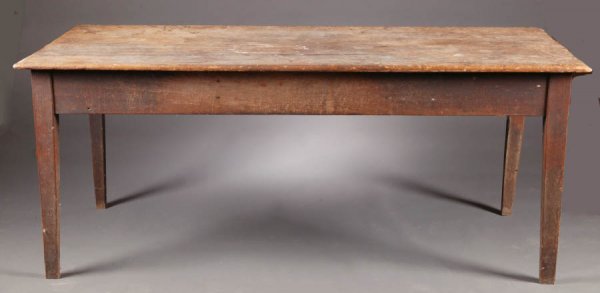 FARM TABLE. American, late 19th century, pine
