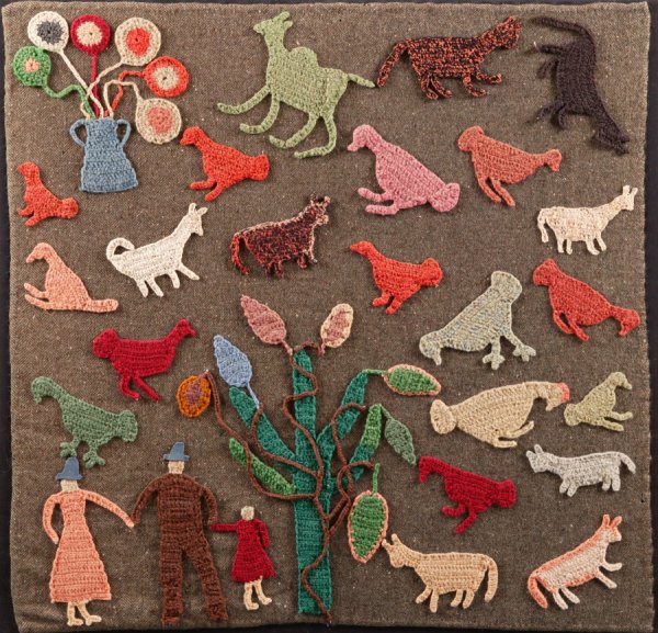 FOLKY NORTH CAROLINA NEEDLEWORK. Kate "Granny