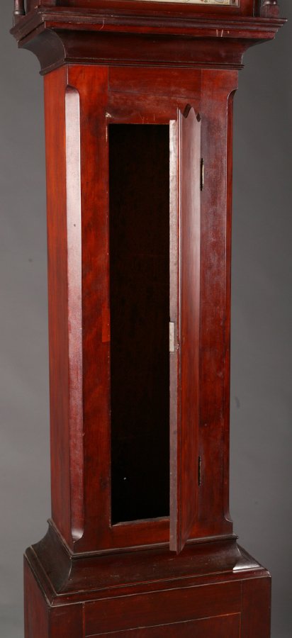 HEPPLEWHITE TALL CASE CLOCK. Delaware Valley, - 3
