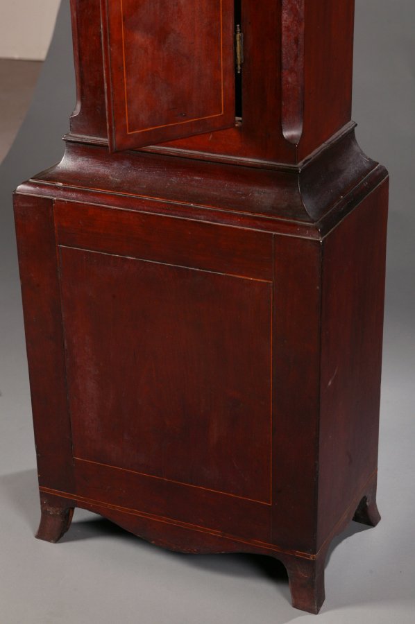 HEPPLEWHITE TALL CASE CLOCK. Delaware Valley, - 4