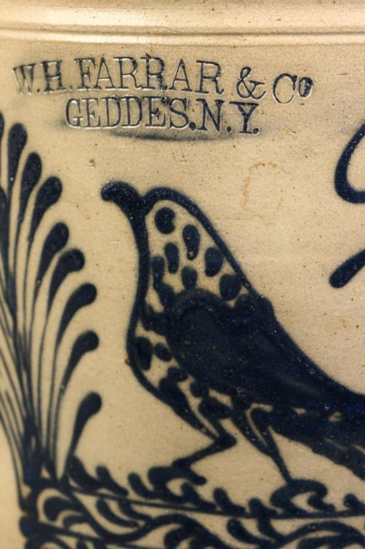 STONEWARE CROCK. Impressed "W. H. Farrar & Co - 2