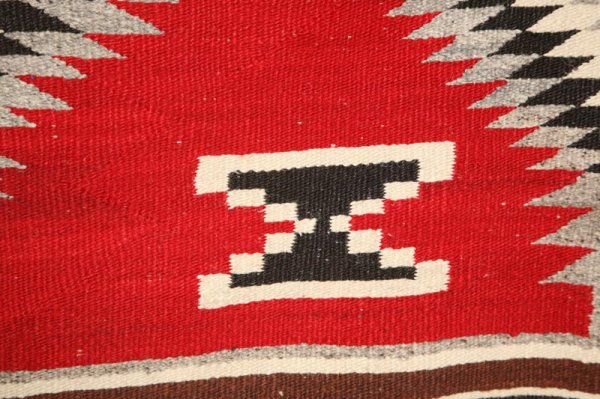 NAVAJO WEAVING. In a diamond pattern. Minor s - 4