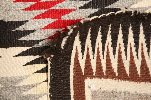 NAVAJO WEAVING. In a diamond pattern. Minor s - 5